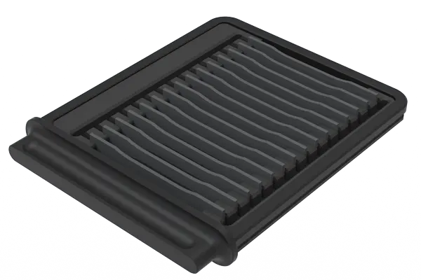 Autonomous plastic tray loaded with test specimens
